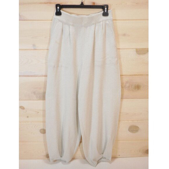 Free People Beach Pants Women's size M Freya Sweater Knit Relaxed Linen Blend - Picture 1 of 16